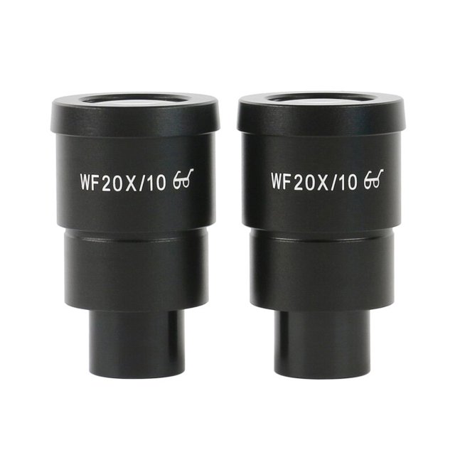 2 uds WF10X WF15X WF20X WF30X microscopio estéreo Binocular 30MM gran angular ocularWF20X-12MM1pcs-WF20X-10MM-2 uds BANYUO Electrónica