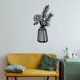 thumbnail image 4 of Adornos de Pared de Metal, Siluetas, Colgantes de Flores Negras, Decoraciones de Pared, Pinturas, Pegatinas de Pared, 4 of 6