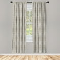thumbnail image 3 of Ambesonne Grey Curtains, Paisley Victorian Pattern, Pair of 28"x84", Grey Beige, 3 of 5