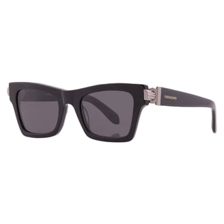 Salvatore Ferragamo SF1068S 001 52mm Round Sunglasses  display picture 3