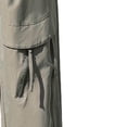 thumbnail image 5 of Blmnix Low Waisted Men Pants Cargo Carpenter Pants Travel Pants Baggy Pant Long Green Straight-Leg Summer Pants,M, 5 of 5