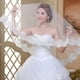 thumbnail image 3 of Velo de novia largo de encaje, gasa, lentejuelas, encaje blanco, accesorios de boda (blanco roto), 3 of 5