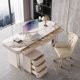 thumbnail image 4 of Drawer Work Writing Office Desk Meeting Standing Gaming Office Desk Executive Storage Bureau Escritorio Office Furniture MZ50OC My Lux Decor Round, 4 of 11