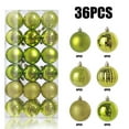thumbnail image 2 of SuoKom Christmas Balls, 36Pcs 2.36 Inch Army Green Christmas Balls Hanging Ornaments Shatterproof Delicate Baubles Set, for Home Holiday Party Xmas Tree Decoration Gifts, 2 of 8
