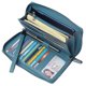 thumbnail image 2 of Cartera Bveyzi de piel con bloqueo RFID para mujer, color azul lago, 2 of 8