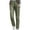 Army Green, variant on Women Winter Warm Down Cotton Pants, Padded Quilted Trousers, Plus Size Thick Puffy Windproof Pants, Elastic Waist Loose Outdoor Thermal Sweatpants for Skiing