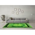 thumbnail image 3 of Ahgly Company Indoor Rectangle Abstract Green Modern Area Rugs, 5' x 7', 3 of 4