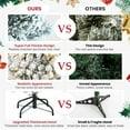 thumbnail image 7 of 7ft Pre-lit Artificial Christmas Tree with Incandescent Warm White Lights, Snow Flocked Full Prelighted Xmas Tree with 1064 Branch Tips, 400 Incandescent Lights Foldable Stand, 7 of 7