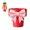 Red, variant on ZOUBAOQ Heart-Shaped Bear Car Cup Holder Adapter with Bow, Universal Drink Holder Insert for Vehicle Consoles
