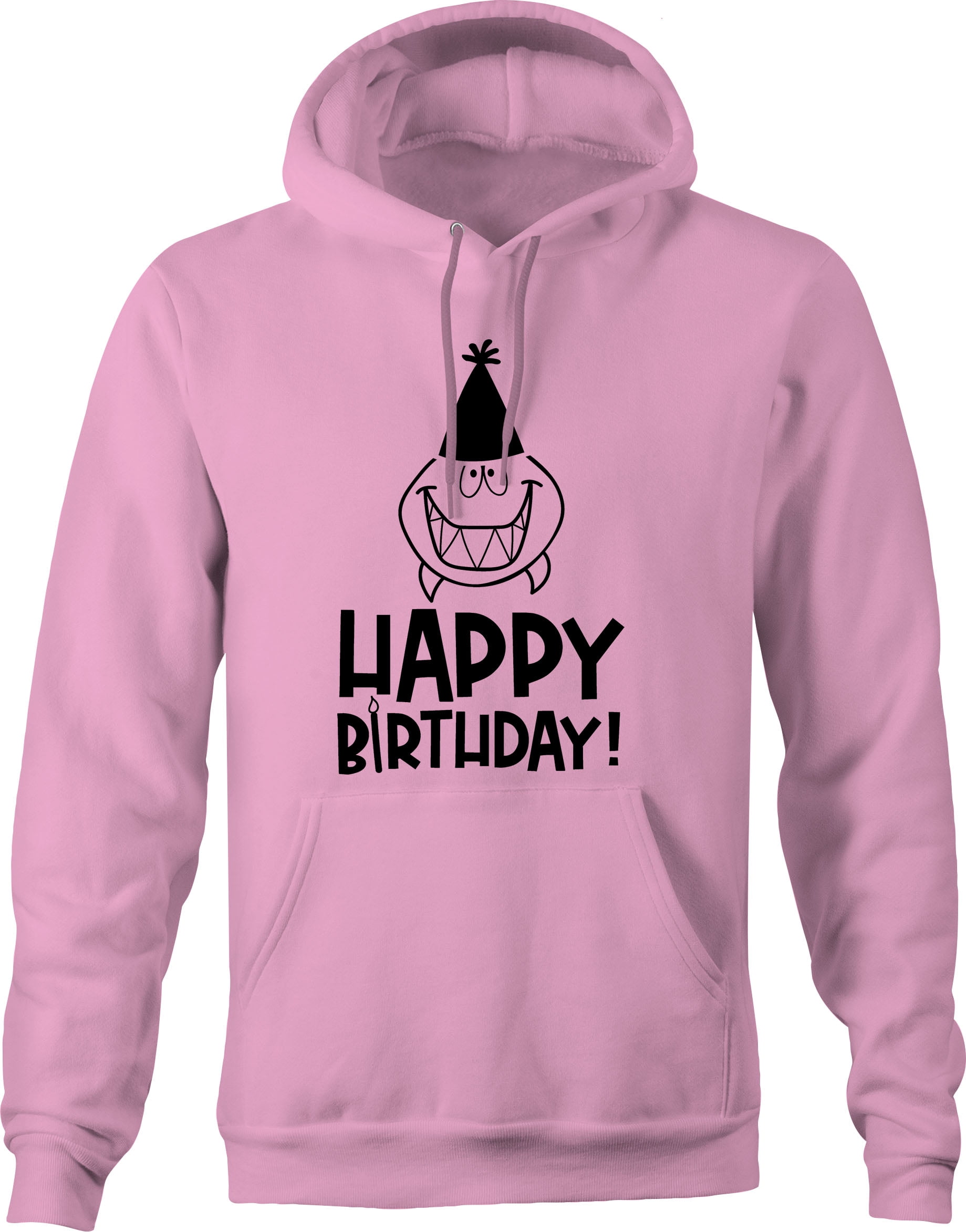 Pink Happy Birthday! Shark Smiling With Party Hat Candle Fun SM -  