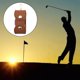 thumbnail image 5 of Bolsa de pelota de golf Bolsa de cuero Titular de Cinturón Bolsa de cintura Portátil Golf Soporte de herramientas de reparación Sumi Café Soledad Bolsa de pelota de golf, 5 of 10