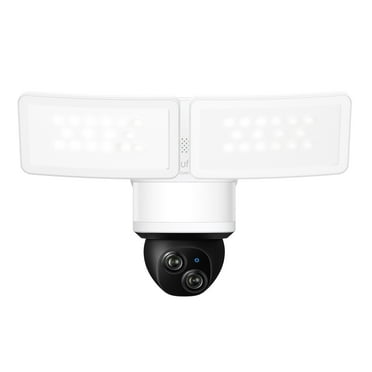eufy Security Floodlight Camera E340 Wired Dual Camera, 360° Pan & Tilt, Wi-Fi 6, No Monthly Fee