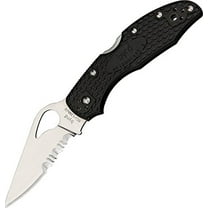 SPYDERCO BYRD MEADOWLARK FOLDER 8CR13MOV SS DROP POINT BLADE BLACK SS