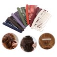 thumbnail image 7 of 8pcs Decorative Frosted Twist Combs for Women Small French Side Hair Clips Accessories for Girls, 7 of 7