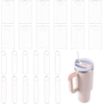 thumbnail image 1 of 24 etiquetas de acrílico transparentes con 4 estilos para vasos de 30 oz, 40 oz/880 ml y 1200 ml, rectangulares, ovalados y platos., 1 of 6