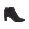 thumbnail image 2 of CHARTER CLUB Womens Brown Buckle Accent Comfort Pixxy Almond Toe Block Heel Zip-Up Dress Booties 8 M, 2 of 3