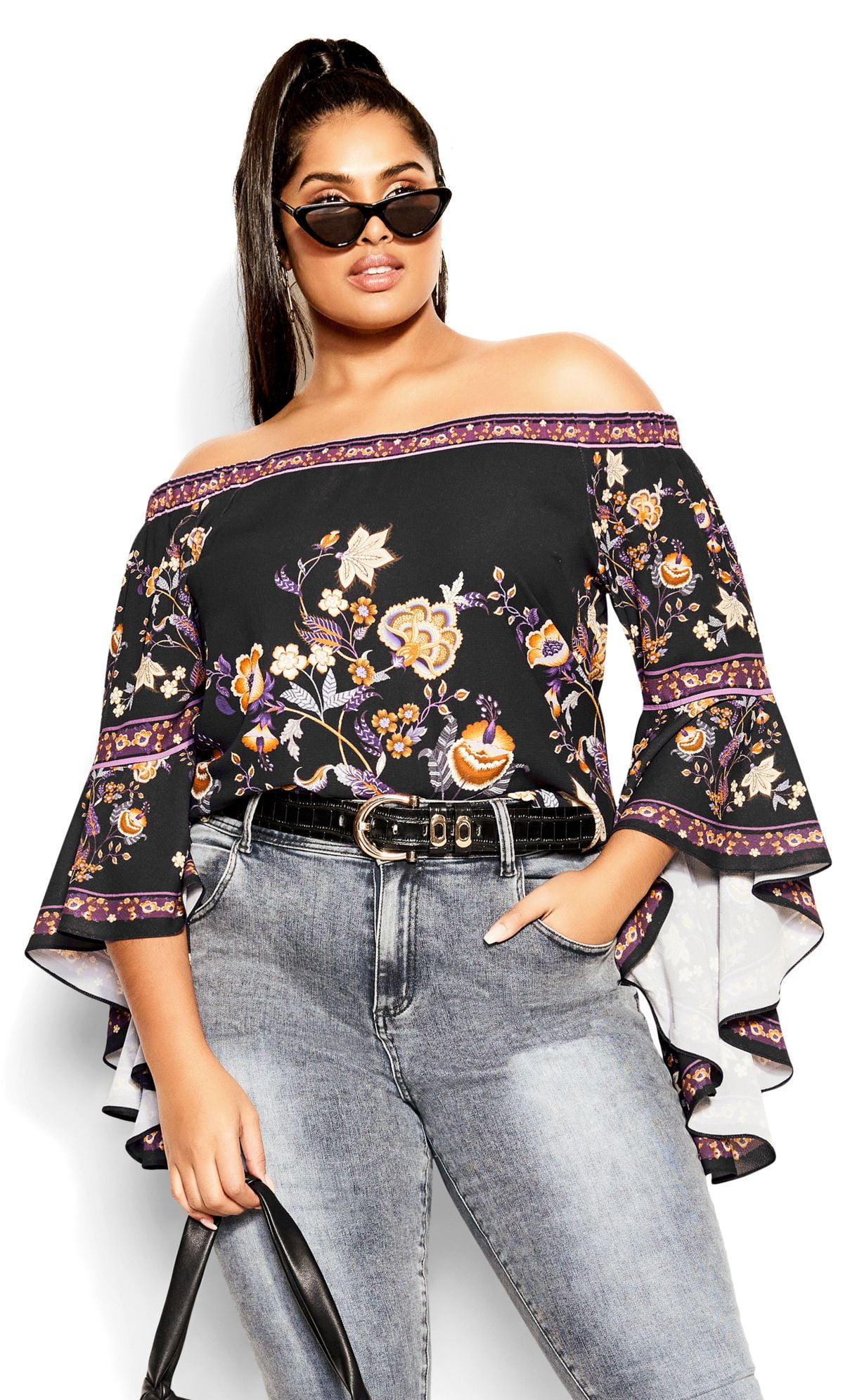 city chic off shoulder top