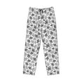 thumbnail image 6 of Uemuo Snake Pattern Men's Wide Leg Palazzo Lounge Pants with Pockets Light Weight Loose Comfy Casual Pajama Pants-, 6 of 9