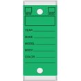 thumbnail image 1 of GFDYREE GREEN - Genuine Key Tags, Self-Protecting (250 tags per box with metal rings), 1 of 5