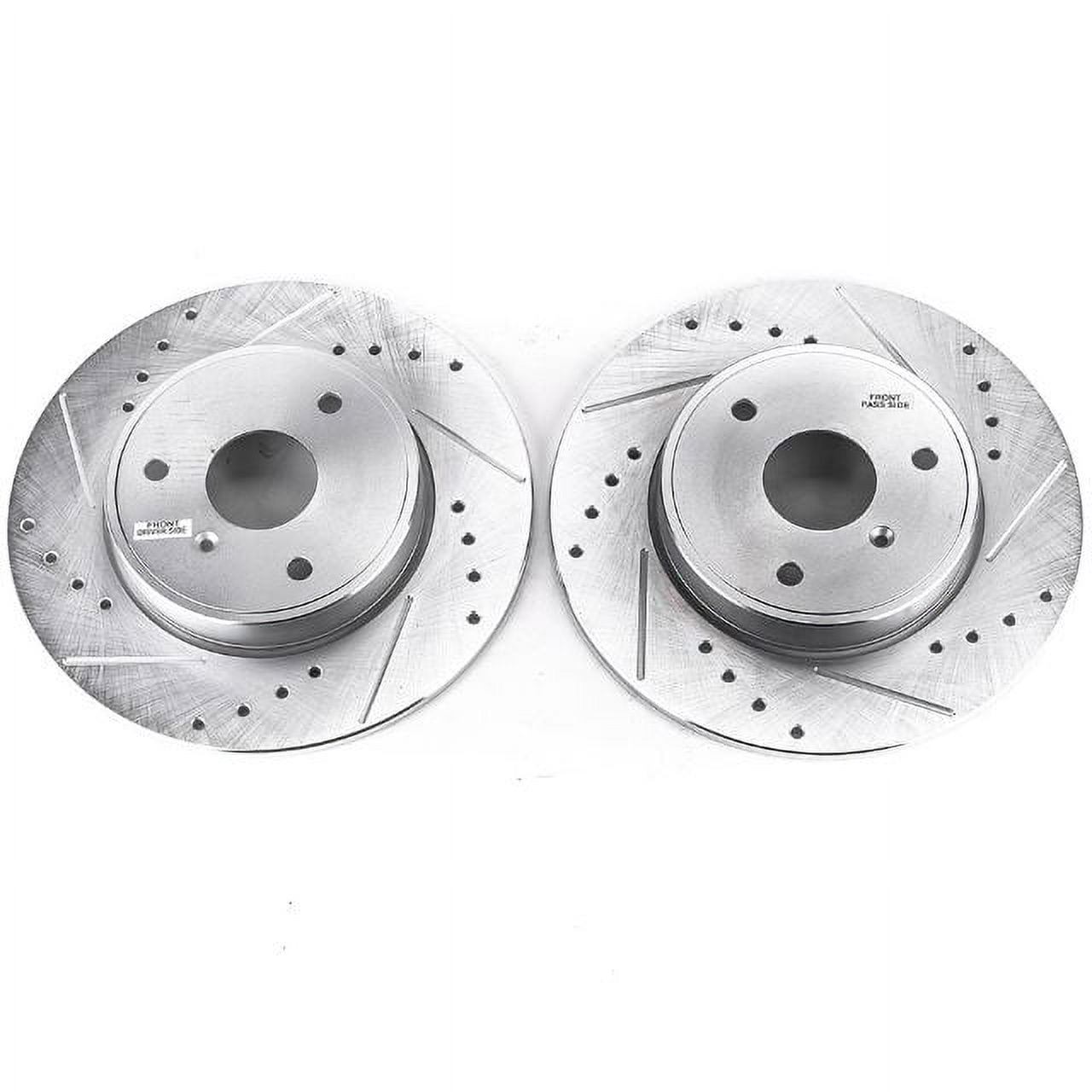 Power Stop EBR1261XPR Evolution Drilled & Slotted Rotors -Front