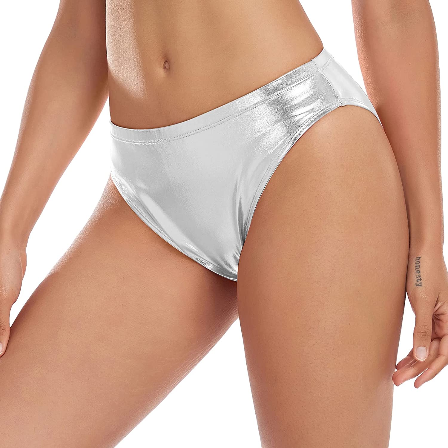 Buy Kepblom Women Shiny Metallic Panty Briefs High Cut Ballet Dance  Underwear Shorts Online at desertcartEGYPT