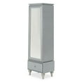 thumbnail image 2 of Michael Amini Melrose Plaza Wood & Glass Swivel Lingerie Chest in Dove Gray, 2 of 10