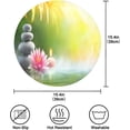 thumbnail image 4 of Coolnut Round Placemats for Dining Table Set of 4, Pond Lotus Non-Slip Washable Table Mats Kitchen Heat Resistant Place Mats for Outdoor Indoor Table Home Decor, 4 of 7