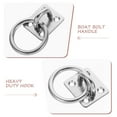 thumbnail image 2 of 5 Pieces Heavy Duty Hook Heavy Duty S Hook Hooks For Ceiling Ceiling Hooks Hook Pad Eye Plate Marine Stainless Steel, 2 of 6
