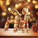 thumbnail image 5 of Artesanías Decorativas Cabra navideña alta de paja sueca tejida, adorno de Navidad con cinta roja para decoración tradicional navideña (1 unidad) JASKFLY, 5 of 7