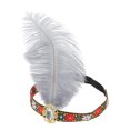 thumbnail image 5 of Unique Bargains 1 Pc Headband Tribal Style Feather Hairband for Women Gray, 5 of 5