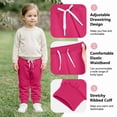 thumbnail image 6 of Resinta 3 Pack Toddler Girls Boys Sweatpants Kids Casual Athletic Pull-On Cotton Jogger Pants with Drawstring for Boys Girls, 6 of 10