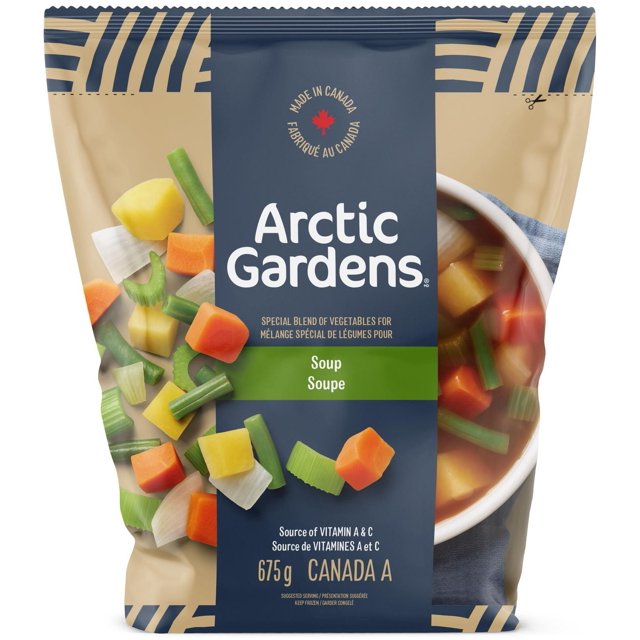 Arctic Gardens Soup Mix, Blend of vegetables for Soup - 675g