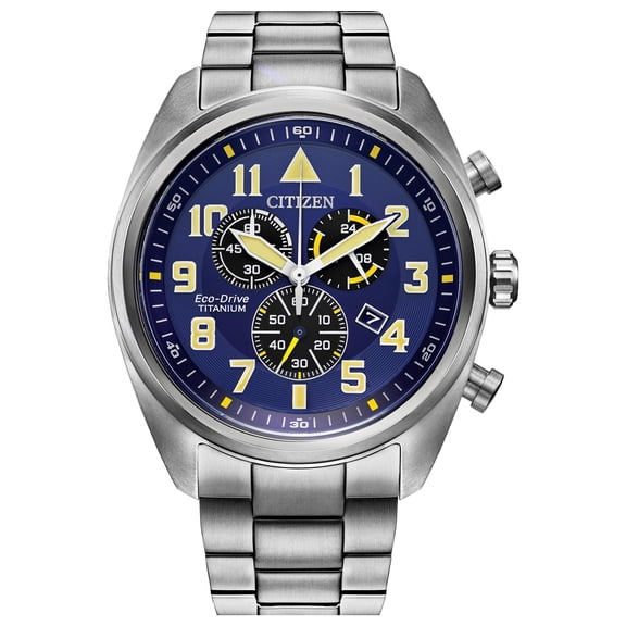 Citizen Men's Eco-Drive Garrison Super Titanium Chronograph Watch - AT2480-57L