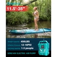thumbnail image 3 of Electric Pump Azure Mist  11'6"*35"*6" Ailiefsun Stand Up Paddle Board Inflatable Stable Sup Board with Fishing Paddleboards Accessories for Adults Youth Wide Non-Slip Deck Surfboard, 3 of 7