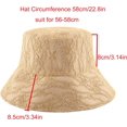 thumbnail image 2 of PIKADINGNIS Women Sun Hat Lace Bucket Summer Beach Cap Fashion Packable Double-Side-Wear Reversible Travel Fishing Cap Hat, 2 of 6