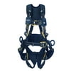 3M DBI-SALA ExoFit NEX 1113369 Tower Climbing Arc Flash Harness, PVC Coated Alum Dorsal/Front/Side D-Rings, Locking QC Buckles, Hard Seat Sling, X-Large, Black