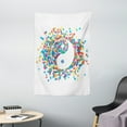 thumbnail image 1 of Ying Yang Tapestry, Rainbow Color Confetti Effect Graphic Design on Ying Yang Sign Asia Themed Peace, Wall Hanging for Bedroom Living Room Dorm Decor, 40W X 60L Inches, Multicolor, by Ambesonne, 1 of 2