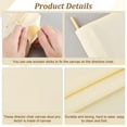 thumbnail image 2 of 1 Set Director Chair Canvas Replacement Cover Casual Directors Chair Cover Kit Replacement Cover Canvas with Wood Stick for Director Chair (Round Stick) Cream-coloured 55x16.5cm+57x38.7cm DIY, 2 of 6