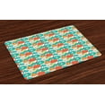 thumbnail image 1 of Ambesonne Floral Place Mats Set of 4, Doodle Fresh Spring, Standard Size, Multicolor, 1 of 4