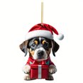 thumbnail image 5 of Holloyiver Christmas Dog Pendant, Cute Dog Acrylic Pendant, Christmas Tree Decoration Car Accessories Pendant Hanging Home Decoration Pendant Christmas, 5 of 9