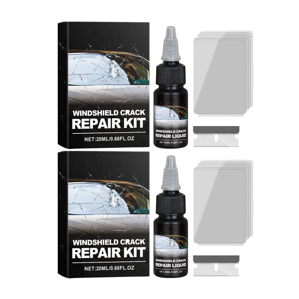 Kit de Reparación de Parabrisas Delantero de Automóvil, Reparación Rápida de Grietas, Visión Clara, Viaje Seguro, 20 Ml