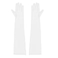 thumbnail image 2 of Guantes de novia para mujer, ideales para bodas, vestidos de fiesta y como complemento para disfraces. Perlas. Longitud 42cm, 2 of 9