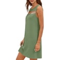 thumbnail image 6 of Hurxie Summer Dresses for Women Beach Vacation Spring Fashion Clothing Lace Mini Tank Dress with Pockets Green,L, 6 of 6
