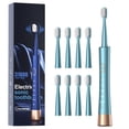 thumbnail image 1 of AJELU Cepillo de dientes eléctrico sónico recargable por USB para adultos, motor accionado de alta vibración, cuidado de dientes y encías, cabezales de cepillo Dupont suaves, temporizador de 2 minutos, 1 of 5