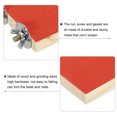 thumbnail image 4 of Unique Bargains Wood Bird Perch Stand Parrot Stand Platform Cage Accessory Paw Grinding Clean, Red 2 Pack, 4 of 5