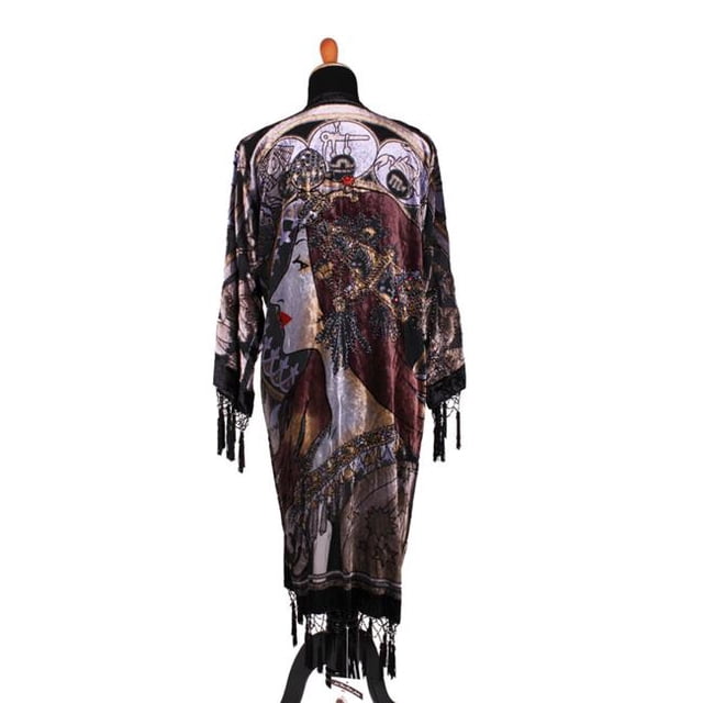 Western Fashion 1818-BLK Lady Face Jacket, Black