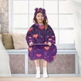 thumbnail image 7 of FORMRS Wearable Blanket Hoodie with Sleeves for Kids Cozy Flannel Sweatshirt, Love in The Clouds, 7 of 7