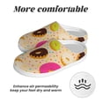 thumbnail image 6 of Fotbe Donuts Pattern Women's Fuzzy Curly Fur Memory Foam Loafer Slippers Indoor Outdoor Slippers Winter Home Shoes-35/36, 6 of 7