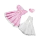 thumbnail image 2 of Disfraz de princesa para muñeca a escala 1/6 para niñas pequeñas, ideal para cosplay de 11,81'' Rosa y blanco, 2 of 9