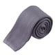 thumbnail image 2 of Corbata de punto de lujo para hombre, de punto liso, fina, longitud 146 cm Gris oscuro, 2 of 9